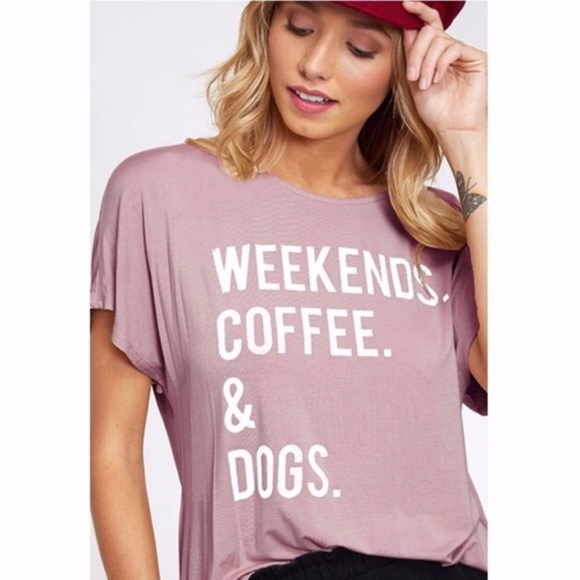 Bellanblue Tops - WEEKEND LOVERS Tee - MAUVE   